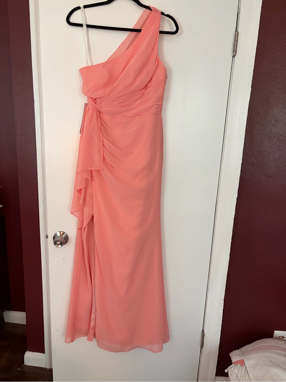 Azazie Mauve One-Shoulder Bridesmaid Dress